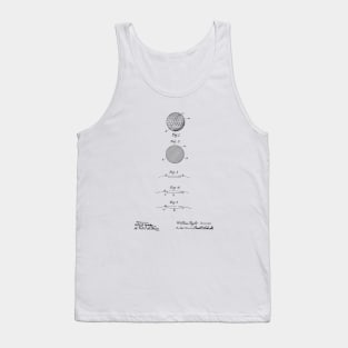 Golf Ball Vintage patent drawing Tank Top